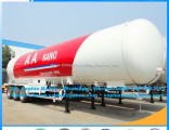 49600L Tri-Axle 21 Ton LPG Gas Transport Trailer with Sunshade Insulation Manufacturer LPG Pressure 