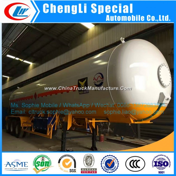 China Manufacturer 56000L LPG Tank Trailer LPG Semi Trailer Tri-Axle LPG Trailer LPG Storage Tank Tr
