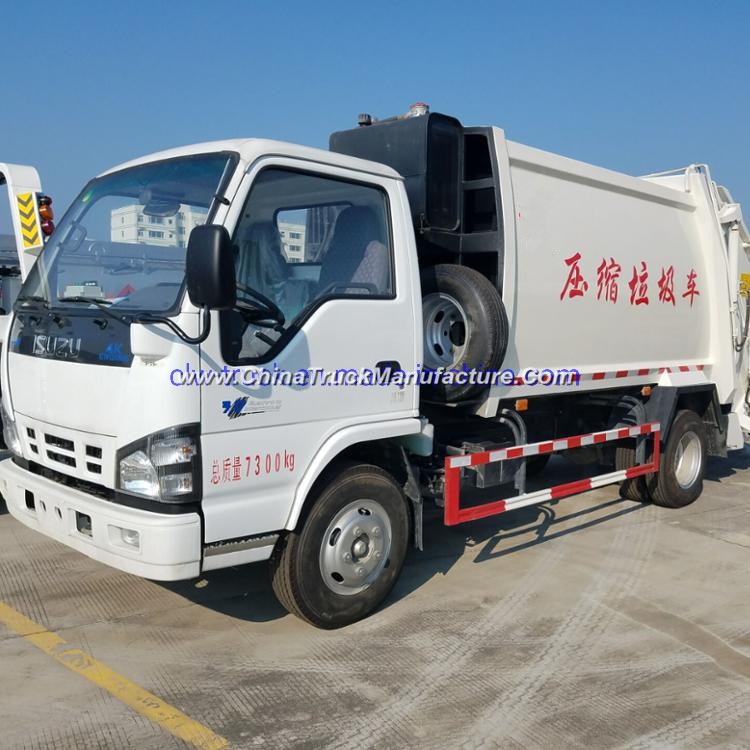 Isuzu 4X2 5cbm Diesel Compressed Garbage Truck Refuse Compactor Truck