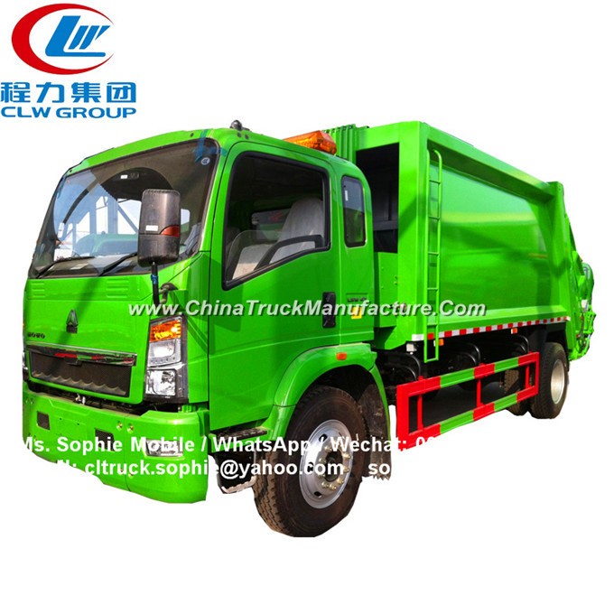 HOWO 3-5ton Small Capacity of Compactor Garbage Truck