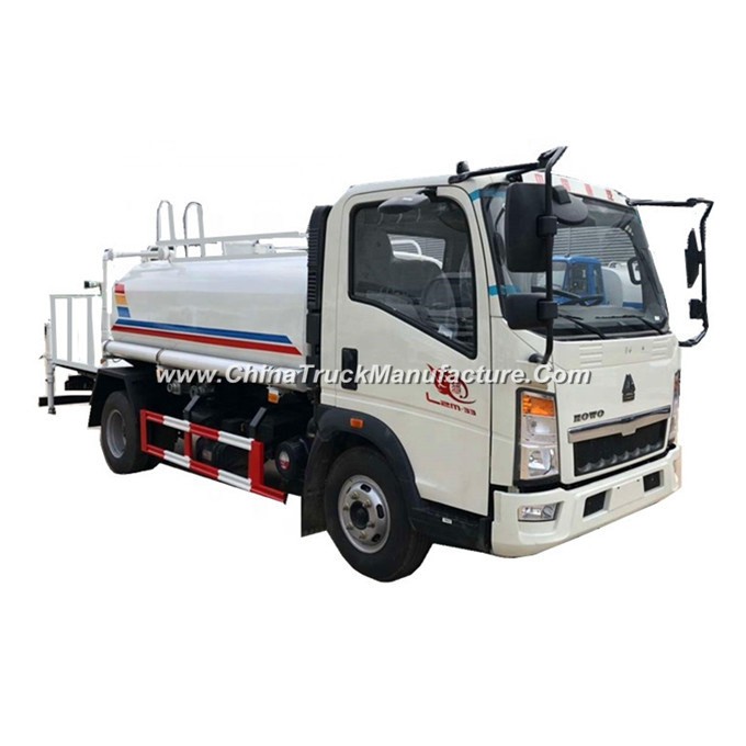 Factory Supply HOWO 5000liter Stainless Steel Water Tank Truck LHD/Rhd