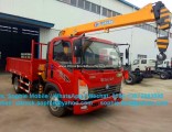Sinotruk HOWO 4X2 Light Cargo Truck Installed with 2ton Crane