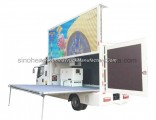 FAW 4X2 Mobile LED Advertising Truck with Hydraulic Screen Lifting Device