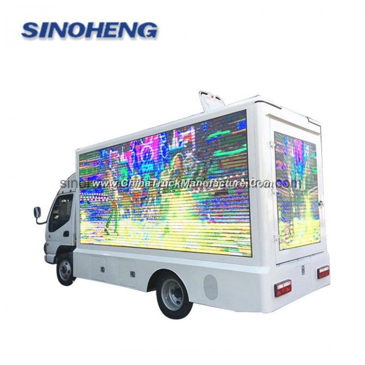 4X2 JAC Mobile Outdoor Lifting Vocal Concert LED Advertising Truck