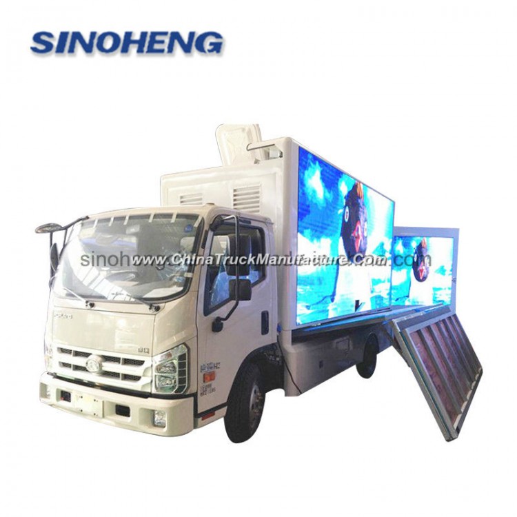 Forland LED Screen Truck Advertising Trucks with 2 Sides Lifting LED Screens