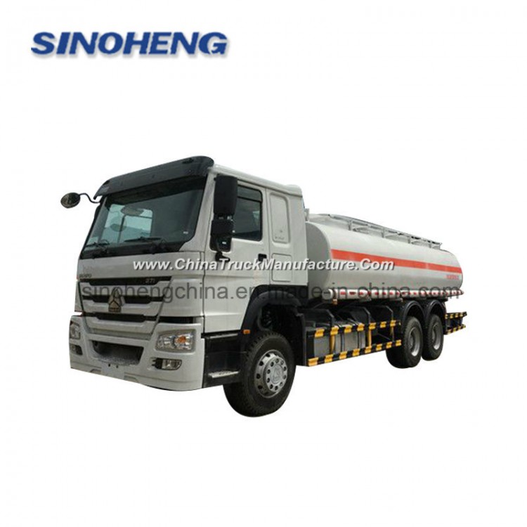 Sinotruk HOWO 25cbm Oil Fuel Tank Truck Capacity for Sale