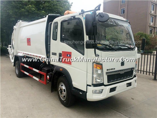 Sinotruk HOWO 4X2 116HP Compress Garbage Truck for Sale