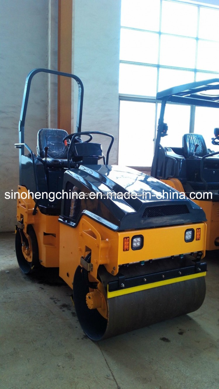 2000kg Full Hydraulic Vibratory Road Roller with Double Drum Jm802h