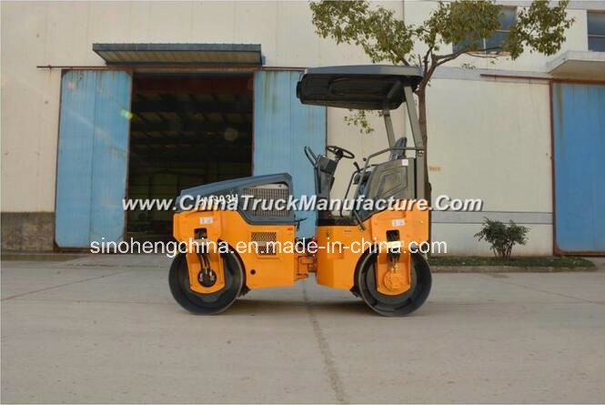Factory Price Mini Hydraulic Double Drum Vibratory Road Roller 3 Ton
