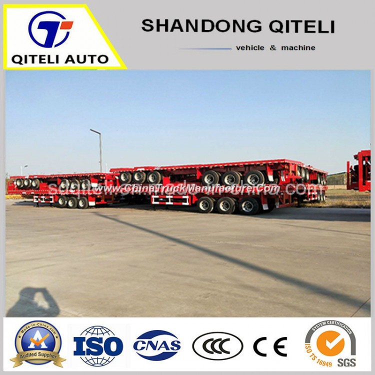 3axle 40FT Flatbed Container Semi Trailers for Sale