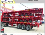 48FT 50FT 53FT 50ton Flatbed Container Trailer with Container Lock Semitrailer for Sale