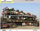 20FT 40FT Shipping Container Transport Trailer Tri Axle Flatbed Container Semi Trailer 40 Feet Conta