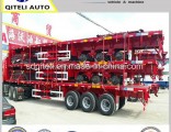 40FT 3 Axle Flatbed Container Semi Trailer for Good Sale in Best Price