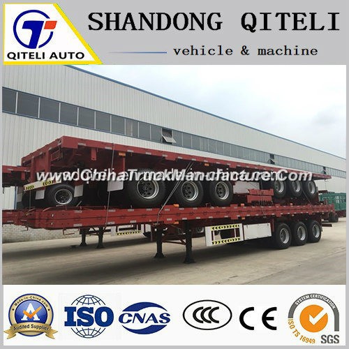 Famous Brand Best Quality 3 Axles 20FT 40FT Flatbed Semi Trailer Sale