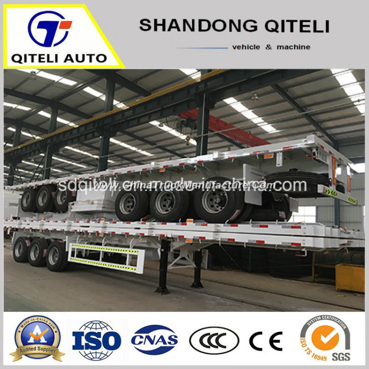 2 or 3 Axles Flatbed Semitrailer 40FT Side Wall Container Semi Trailer in China