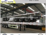 40′ Container Semi Trailer 3 Axles 12 Tires 40 Ton Flatbed Trailer