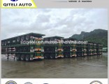China High Quality 3 Axles Flatbed Container Semi Trailer for Sale