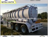 Three Axles Sulfuric Acid Tank Truck Trailer Tri-Axle Acid Tanker Semi Trailer Semi-Trailer