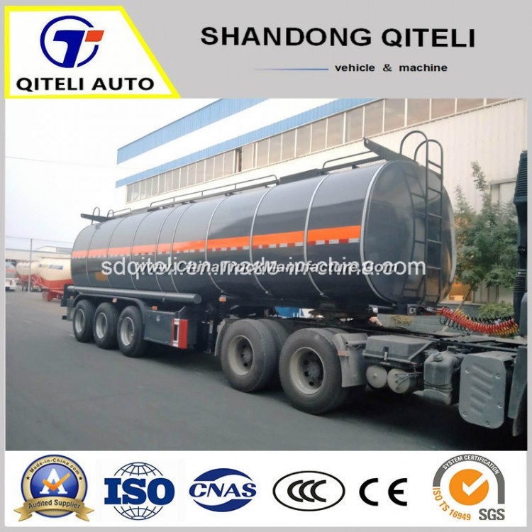 3 Axle Bitumen Asphalt Heating Storage Transport Tank Truck Semi Tanker Trailer