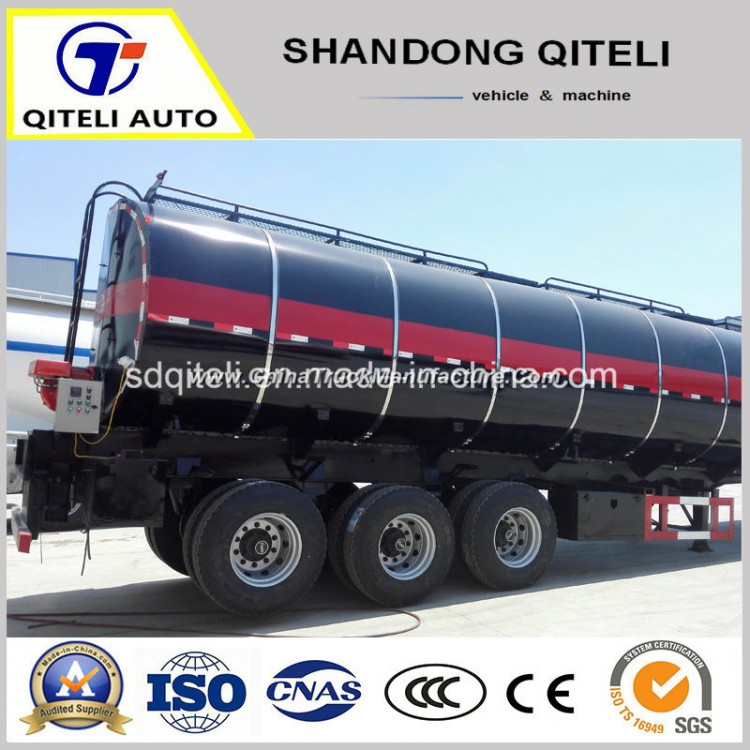 36 M3 42cbm 45 Cbm 3axles Bitumen Oil Stainless Steel Fuel Transfer Tank Tanker Truck Semi Trailer f