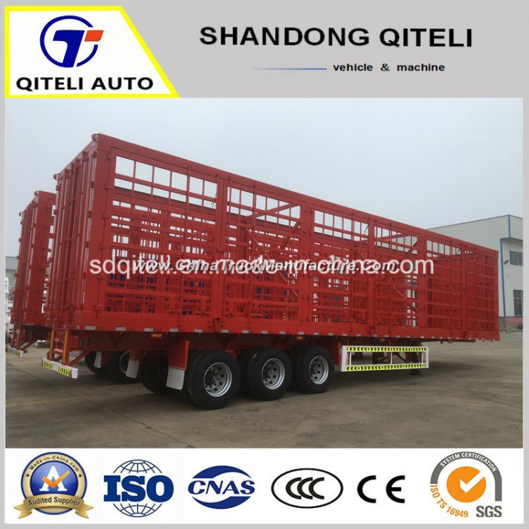 3 Axle Fence/Stake/Side Board/Side Wall Truck Semi Trailer with Fence