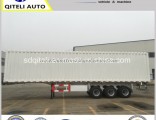 BPW 3 Axles Cargo Cabin Curtain Side Box Truck Semi Trailer