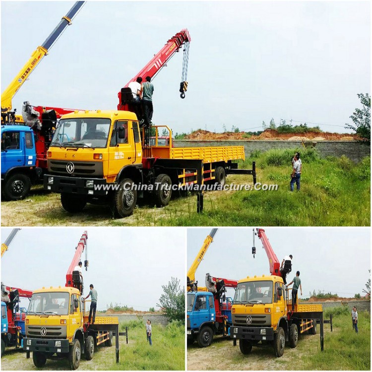 25t Gw Dongfeng 6X2 Truck-Mounted 6.3/8/10t Telescopic Boom Crane
