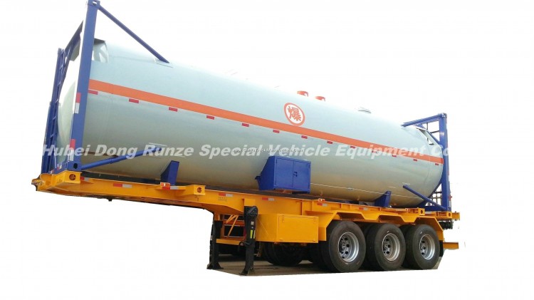 30FT ISO Tank Container for Road Transport LPG Gas Propane, Liquid Sulfur Dioxide, Lquid Gas, Isobut