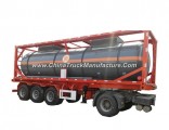Chemical Liquid Acid ISO Tank Container 30FT for Road Transport Steel Lined LDPE for HCl (max 35%) ,