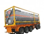 Hydrofluoric Acid Tank Container Un179 Hf for Road Transport (Tanker) in 30FT, 40FT Frame Steel Line