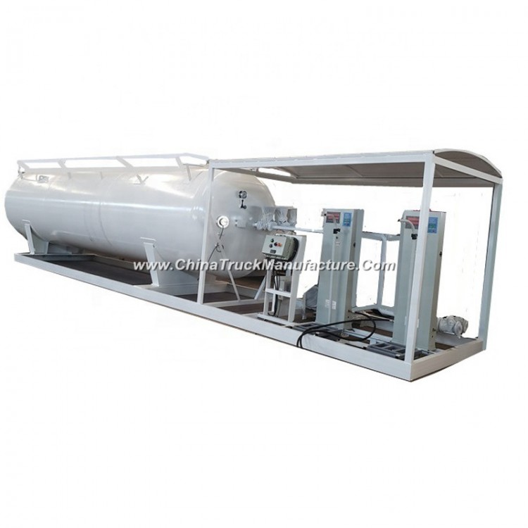 25000liters LPG Filling Plant with Two Dispenser for 12 Tons LPG Cooking Gas Cylinder Filling Statio