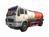 Sinotruk HOWO Combined Sewer Jetting Vacuum Tanker Truck (12000L Tank Cleaner Clean water 4m3, Wast 
