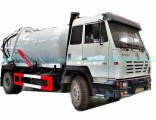 Steyr Vacuum Sewage Suction Tanker Truck Tank 12500 (L) Carbon Steel Rhd or LHD with Pto Vacuum Pump