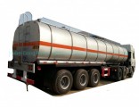 Tri Axles Trailer Tanker with Insulation Layer for Heat Bitumen, Liquid Asphalt, Coal Tar Oil, Crude