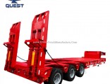 150 Tons 3 Lines 6 Axles Heavy Load Low Bed Trailer, Lowboy Semi Trailer