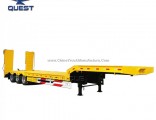 3 Axles 40t 50tons Extendable Low Flatbed Low Bed Semi Trailer