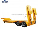 Hydraulic Ramps 2 Axles 50 Tons Low Loader Low Bed Semi Trailer