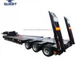 60 Ton Hydraulic Ramp Extendable Truck Low Bed Trailer