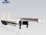 Quest 3 Axle Low Bed Trailer 80 Tons Extendable Lowboy Loader Lowbed Truck Semi Trailer for Africa
