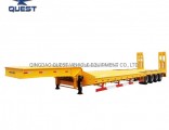 80ton 4 Axle 13 Meters Low Bed Flatbed Semitrailer