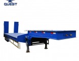 3axles 80tons Width Extendable Low Bed Semi Trailer for Sale