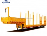 China Manufacturer Tri-Axles 40/50/60 Tons Low Bed Semi Trailer Price