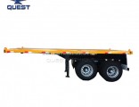2axles 20FT Flatbed Container Transport Platform Semi Trailer for Sale