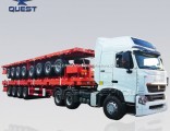 80 Tons 4 Axles 45FT Container Flatbed Semi Trailer