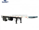 40FT Container Shipping 2 Axles Flatbed Semi Trailer
