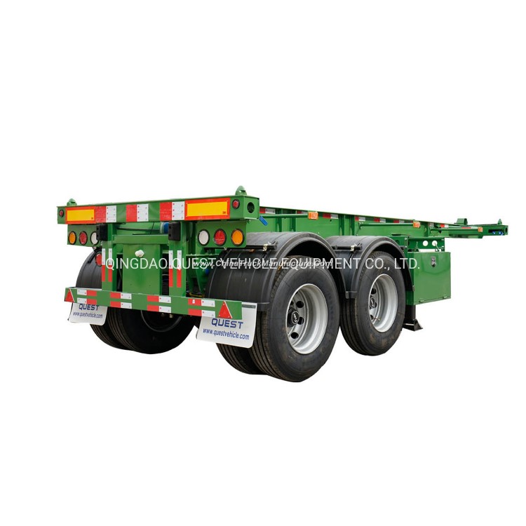 40ton 20feet Skeleton Trailer for Container Transportation Container Chassis