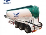 Quest Manufacturer 55ton Compressor Pneumatic Cement Bulker Tanker Truck Trailer