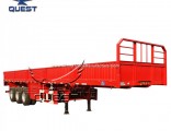 Quest 3 Axles 40tons 50t Side Wall Cargo Semi Trailer