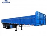 50 Tons 40FT Flatbed Semi Trailer with Side Panel