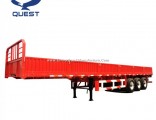 3axle 20-40FT Flatbed Truck Cargo Side Wall Semi Trailer